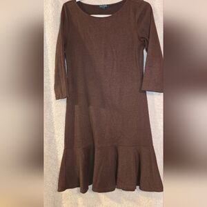 Charming Brown Kids Dress